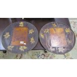 2 Spanish wooden wall plaques