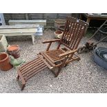 Teak lounger