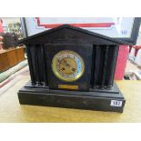 Slate mantle clock by Mappin & Webb