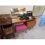 Retro G-Plan dressing table and stool