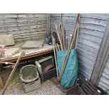 Collection of garden tools