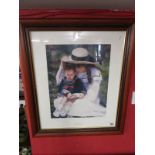 L/E signed print - Woman & child - 214/500