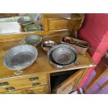 Copper pans etc