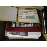 Stamps - Large box - Many hundreds mostly GB on album pages, albums etc