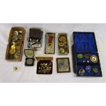 Box of watches & watch parts etc