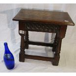 Antique oak Joint stool