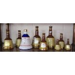 Collection of Wade Bells decanters