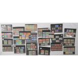 Stamps - 20 display cards filled with mint & used defin/commem issues & sets etc mainly GB &