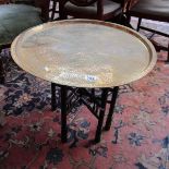 Brass top table