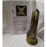 Interesting military bugle with provenance (mouth piece missing)