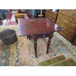 Victorian mahogany fold-over table