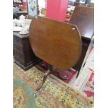 Antique tip-top pedestal table