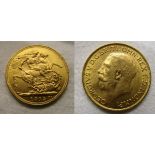 1915 gold sovereign