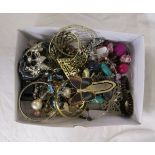 Box of costume jewellery