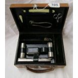 Cased gent's grooming set