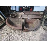 Pair of cast corner troughs