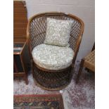 Bamboo tub chair