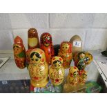 Collection of Russian dolls etc