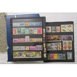 Stamps - USA album pages & stock-book with mint/used defin & commem from 1870s on includes Apollo