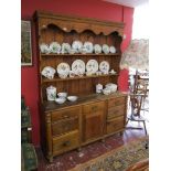 Large pine Welsh dresser