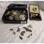 Box of costume jewellery