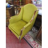 Inlaid Edwardian armchair