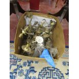 Box of wall sconces etc