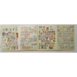 Stamps - 2 Stock books - Approx 650 World stamps to inc 1889 Spanish Comunicaciones 15 centimos