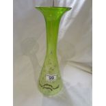 Green glass vase (possibly arsenic glass)