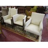 3 upholstered chairs