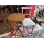 Small tripod table & bedroom chair