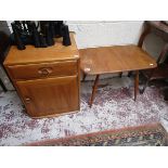 Blonde elm Ercol bedside cabinet & Ercol coffee table