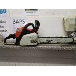 Stihl petrol chainsaw - Working