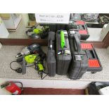 Collection of drills & power tools etc
