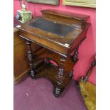 Antique Davenport with middle tier