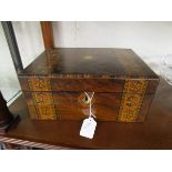 Inlaid writing box