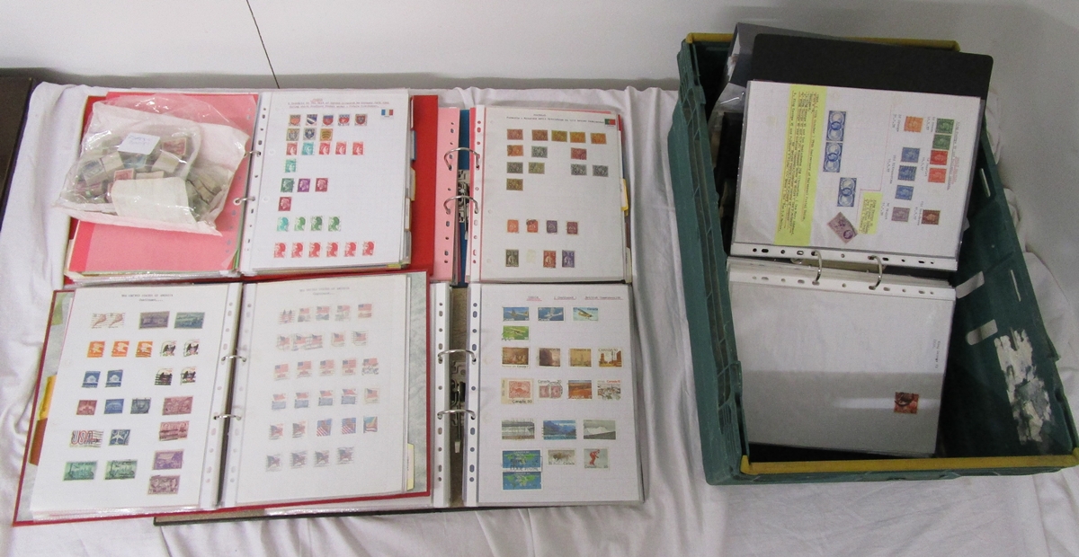 Stamps - Glory box of albums - All World to include some FDC's