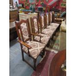 Set of 5 Old Charm chairs to include 1 carver