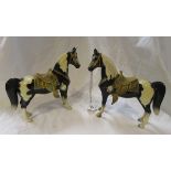 2 1950's retro plastic/bakelite horses