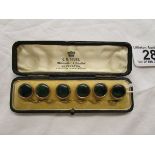 Boxed set of antique shirt studs