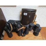 2 sets of binoculars