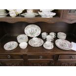 Indian tree part dinner service - Approx 40 pieces