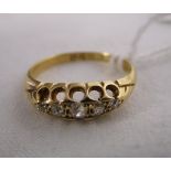 18ct gold & diamond ring