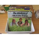 Box of vinyl to include signed Wurzels - I am a cider drinker