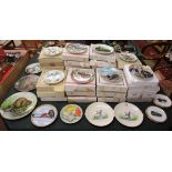 Large collection of picture plates to include Spode