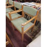 Set of 7 Ercol armchairs