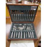 Cased canteen of cutlery by Oneida