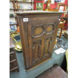 Small oak corner cupboard