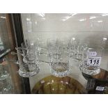 Set of 9 toddy glasses
