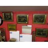 Collection of framed engravings - Ship & equine themes